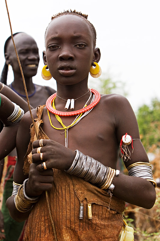 Very Young African Tribe Girls