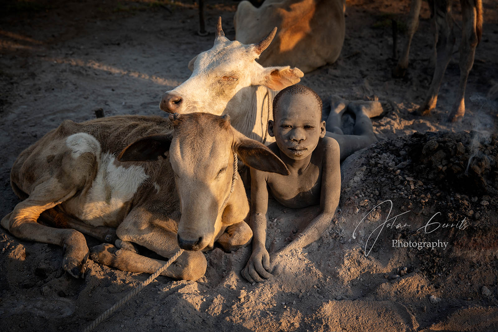 Mundari cattle camp in South Sudan