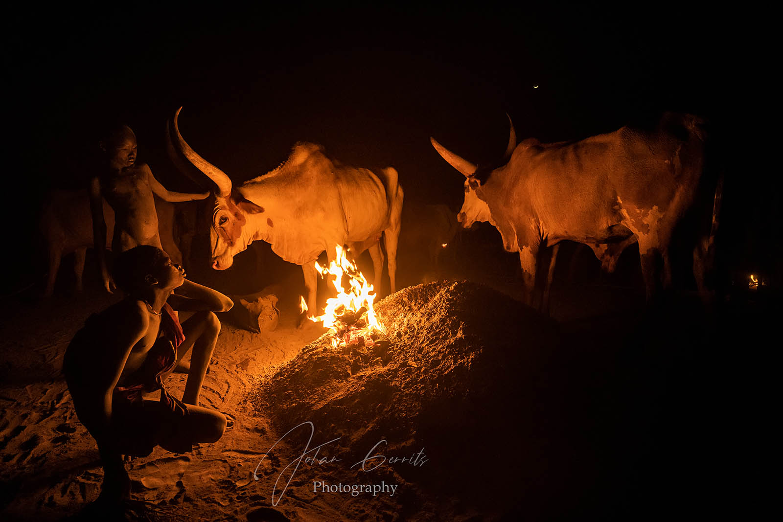Mundari cattle camp in South Sudan