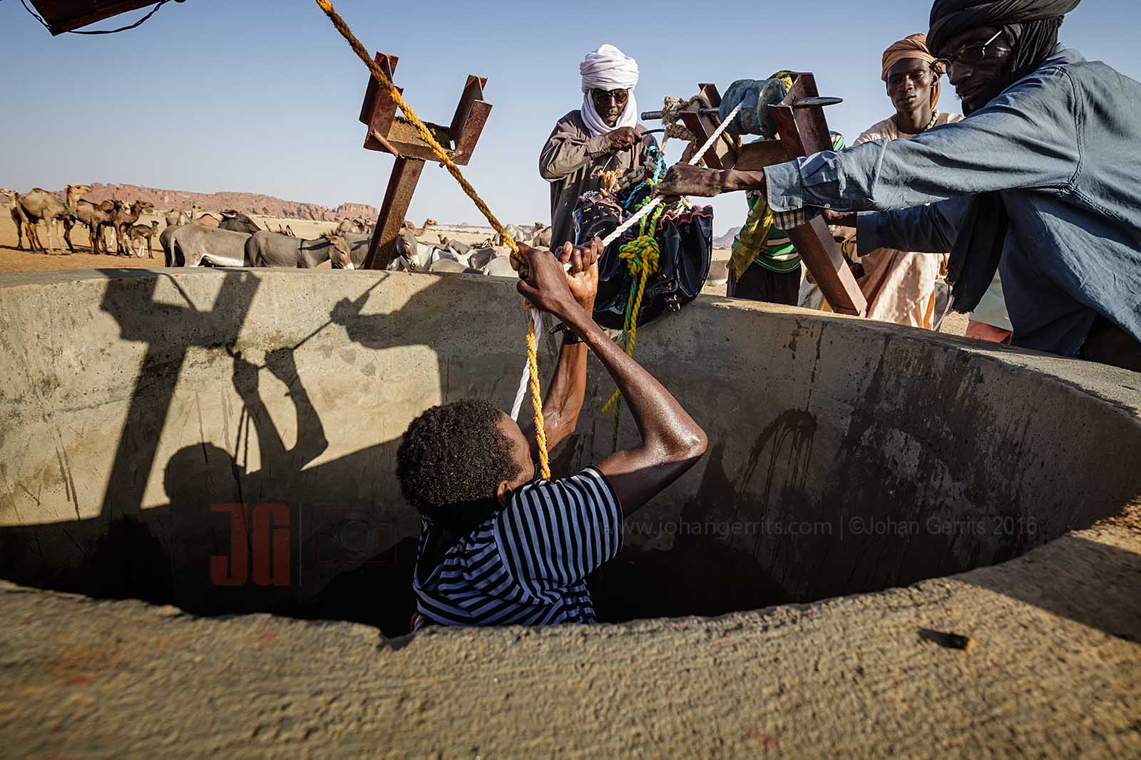 Sometimes you have to jump into the well to catch the lost water bag