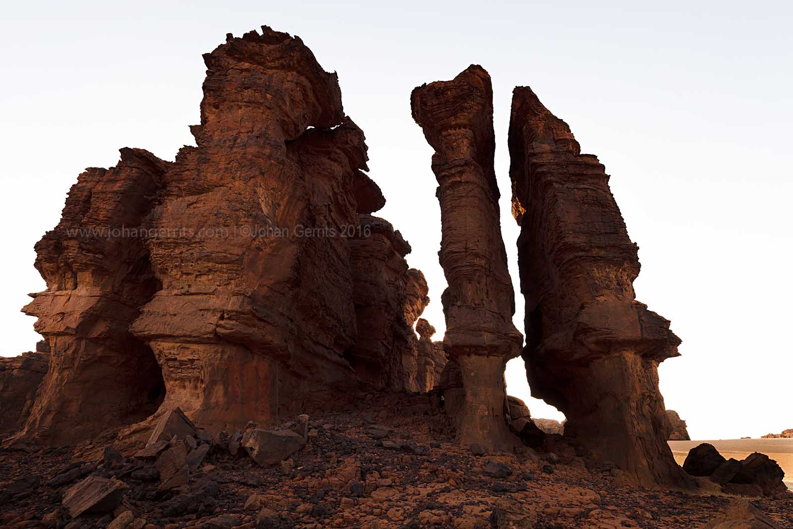 Palaeozoic sandstone sculptures in the Ouadi Archei region of Ennedi