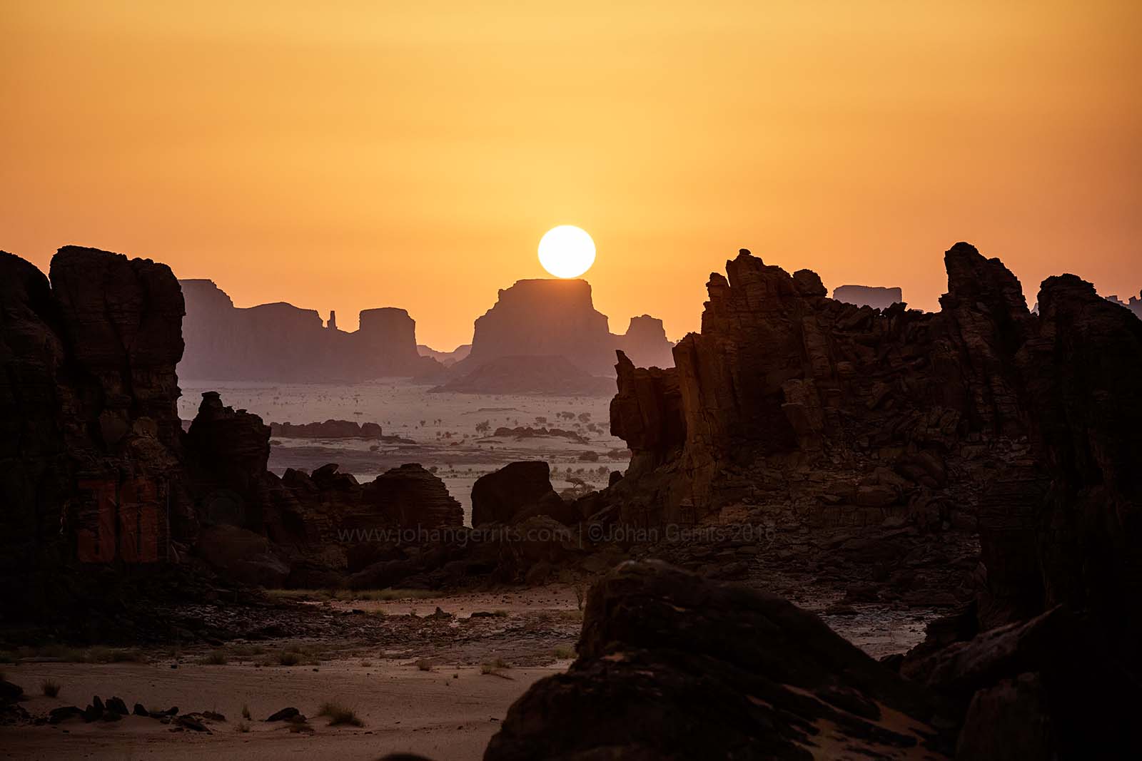 Sunset at Bichigara - Ennedi - Chad