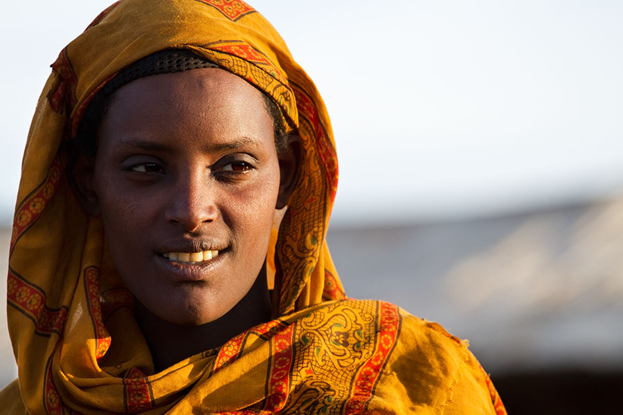 180 Woman near Sheikh Husseins tomb Ethiopia