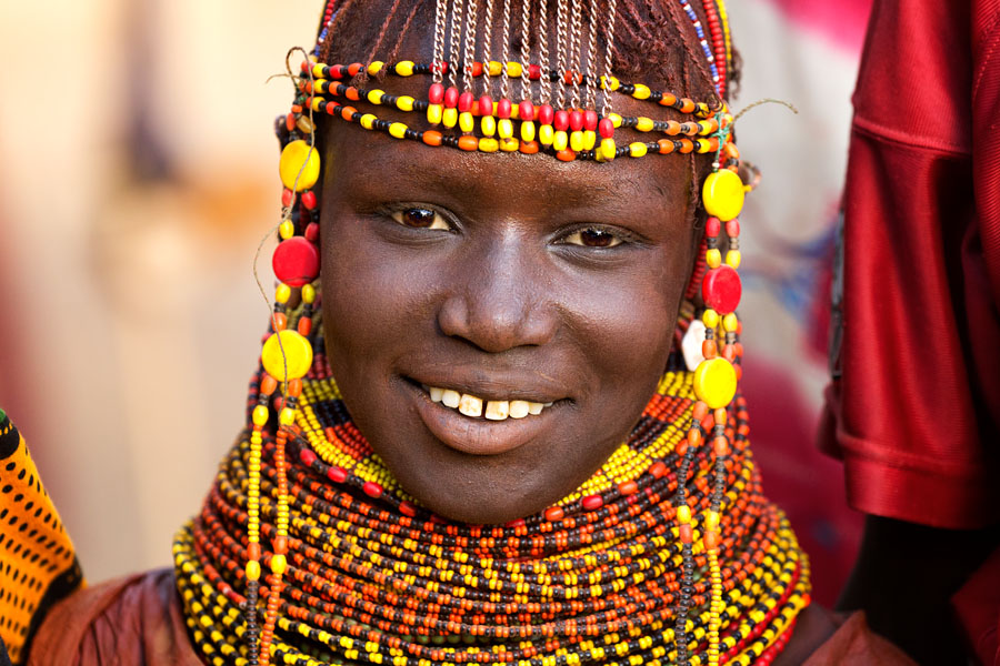 100a. Girl from the Turkana tribe Kenya